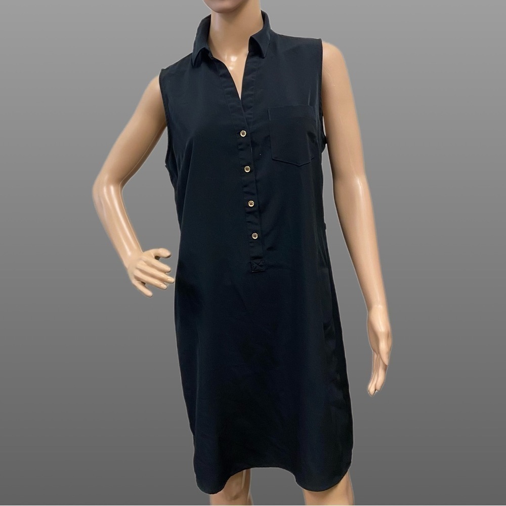 THE Limited ASHTON 100% Polyester Black Dress - Small